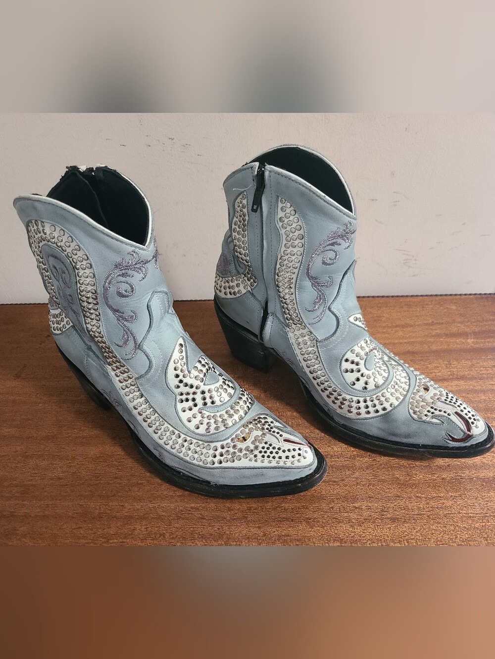 Old Gringo Snake Zipper Boots Size 7.5